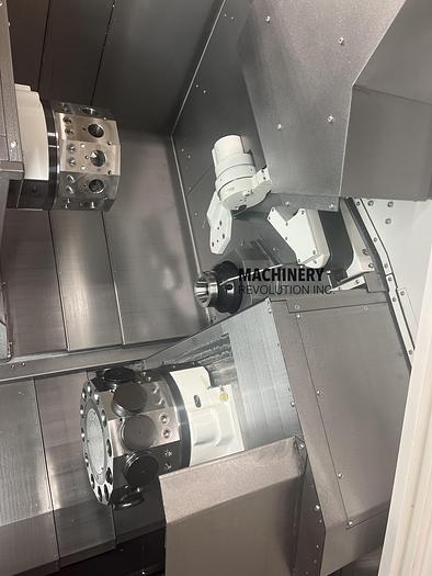 Used 2022 Mazak HQR-100MSY Twin Turret / Twin Spindle / Live Tooling / Bar Feeder CNC Lathe ***156 Hours***