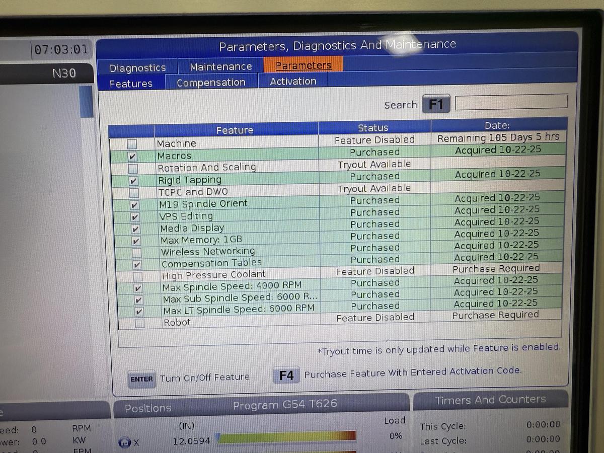 Used 2024 HAAS ST-15Y Sub Spindle CNC Lathe & HAAS Bar Feeder Only 35 Cutting Hours