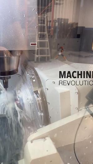 Used 2021 DOOSAN DVF5000 5-Axis 18,000RPM HSK-63 CNC Vertical Machining Center