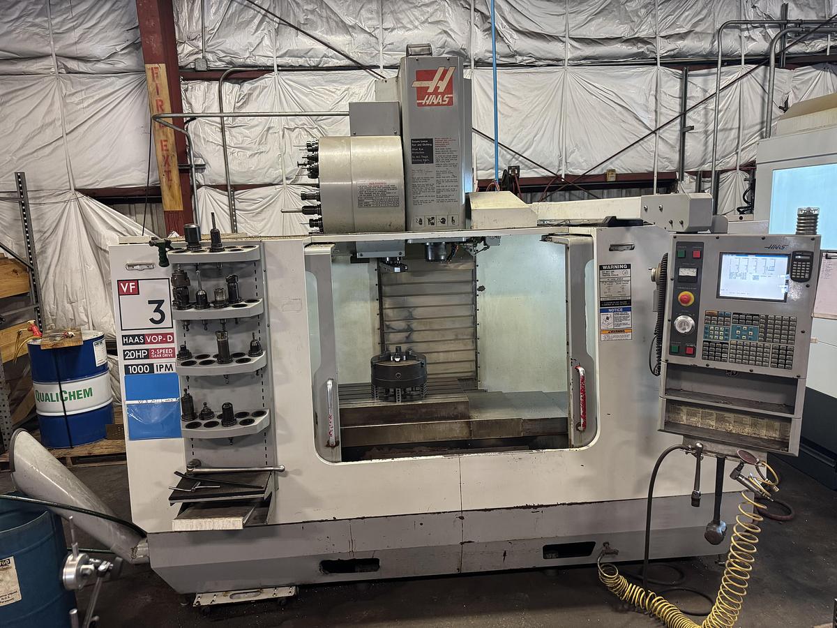 Used 2005 HAAS VF-3 4-Axis CNC Vertical Machining Center