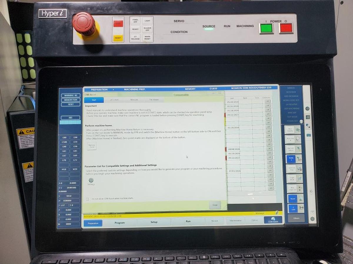 Used 2018 Makino U6 HEAT CNC WIRE EDM with Hyper i Control