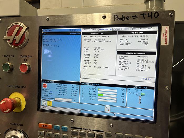 Used 2014 HAAS UMC 750 5-Axis CNC Vertical Machining Center