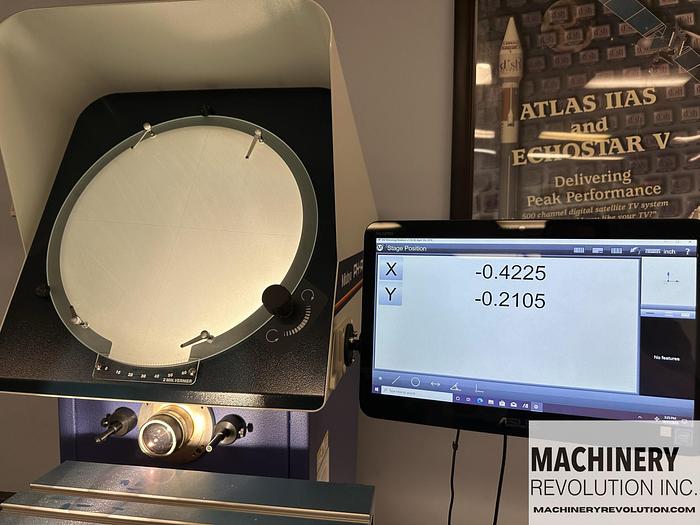 Used 2022 Mitutoyo PH-A14 Optical Comparator with Digital Control