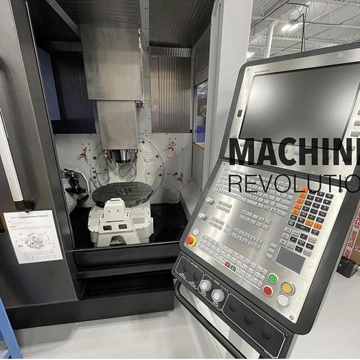 Used 2021 DOOSAN DVF5000 5-Axis 18,000RPM HSK-63 CNC Vertical Machining Center