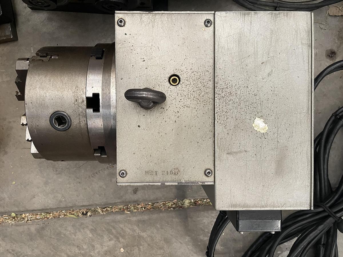 Used HAAS HRT-210B 4th Axis Rotary Table With 8" 3-Jaw Chuck and 6" Pneumatic Tailstock