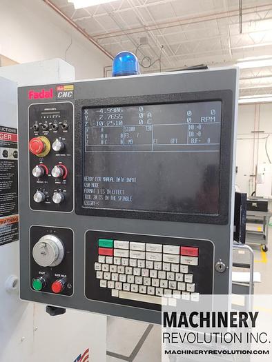 Used 2005 FADAL VMC 2216HT 4-Axis CNC Vertical Machining Center