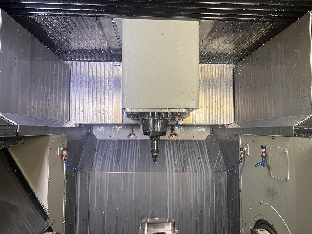 Used 2021 DOOSAN DVF 6500 5-Axis CNC Vertical Machining Center Only 1,446 Run Time Hours