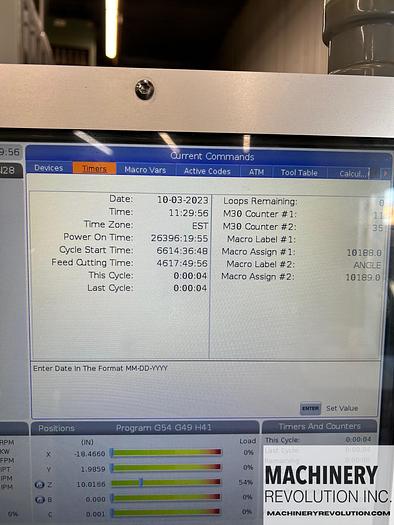 Used 2018 HAAS UMC 750SS 5-Axis CNC Vertical Machining Center with WIPS / TSC / HSM / 15,000RPM Low Hours