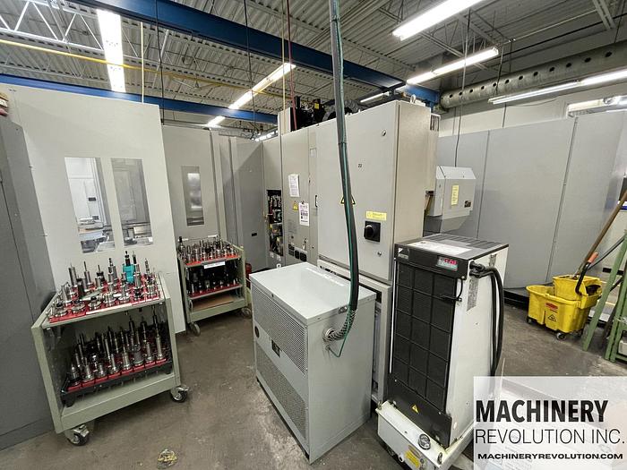 Used 2012 Mori Seiki NMV 5000 DCG 5-Axis CNC Vertical Machining Center with 8 Pallet Pool / C-Axis Turning / 181 Tools / TSC