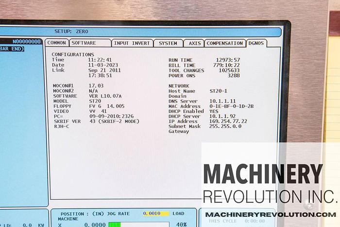 Used 2010 HAAS HAAS ST-20 CNC Lathe Turning Center with BarFeeder / PartsCatcher