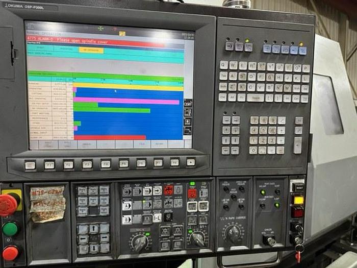 Used 2015 OKUMA LB 45III C 3000 10.2" BIG BORE CNC Lathe with Hydraulic Steady Rest