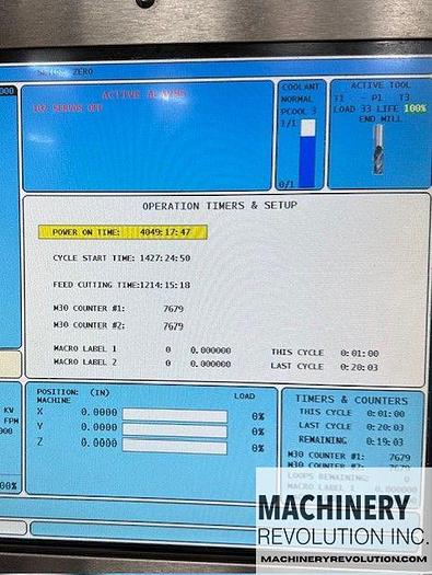 Used 2010 HAAS VF-8 CNC Vertical Machining Center *** Low Cutting Hours***