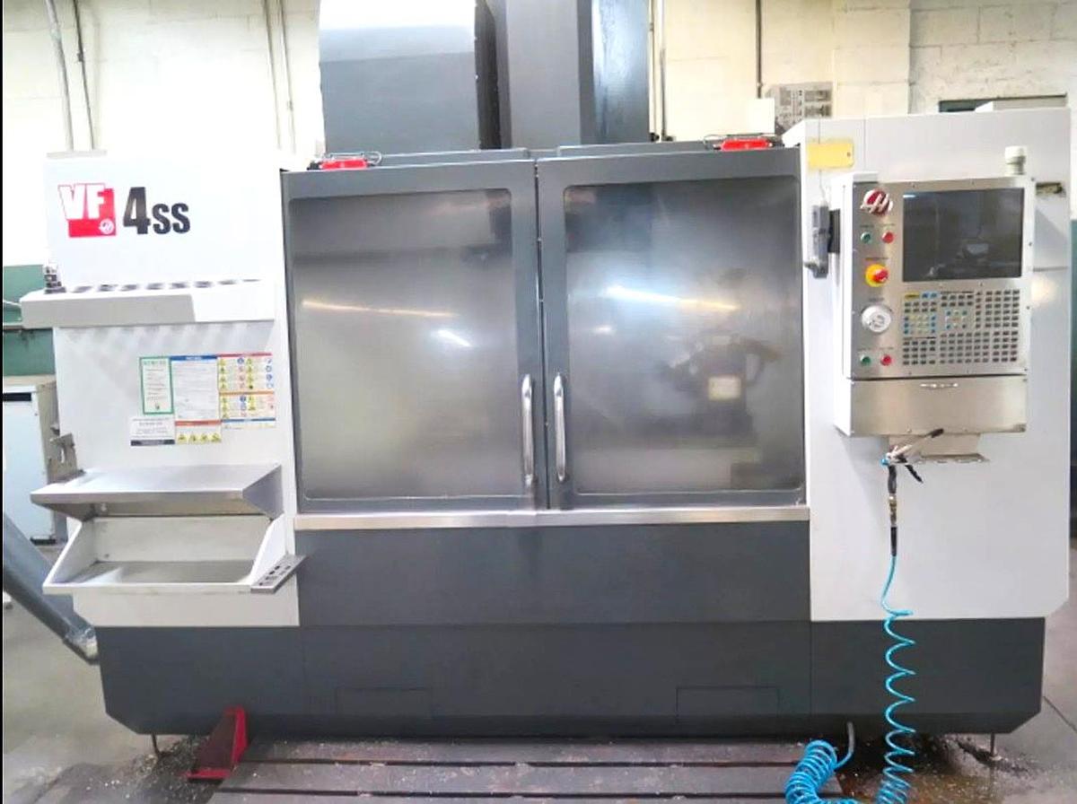 Used 2011 HAAS VF-4SS 4-Axis 12,000 RPM CNC Vertical Machining Center WIPS / High Speed Machining / 40+1 ATC
