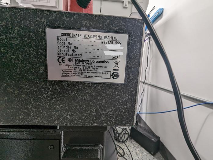Used 2021 Mitutoyo MiSTAR 555 CMM Shop Floor Coordinate Measuring Machine