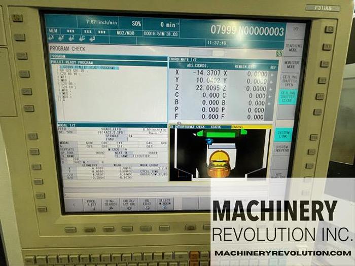 Used 2012 Mori Seiki NMV 5000 DCG 5-Axis CNC Vertical Machining Center with 8 Pallet Pool / C-Axis Turning / 181 Tools / TSC