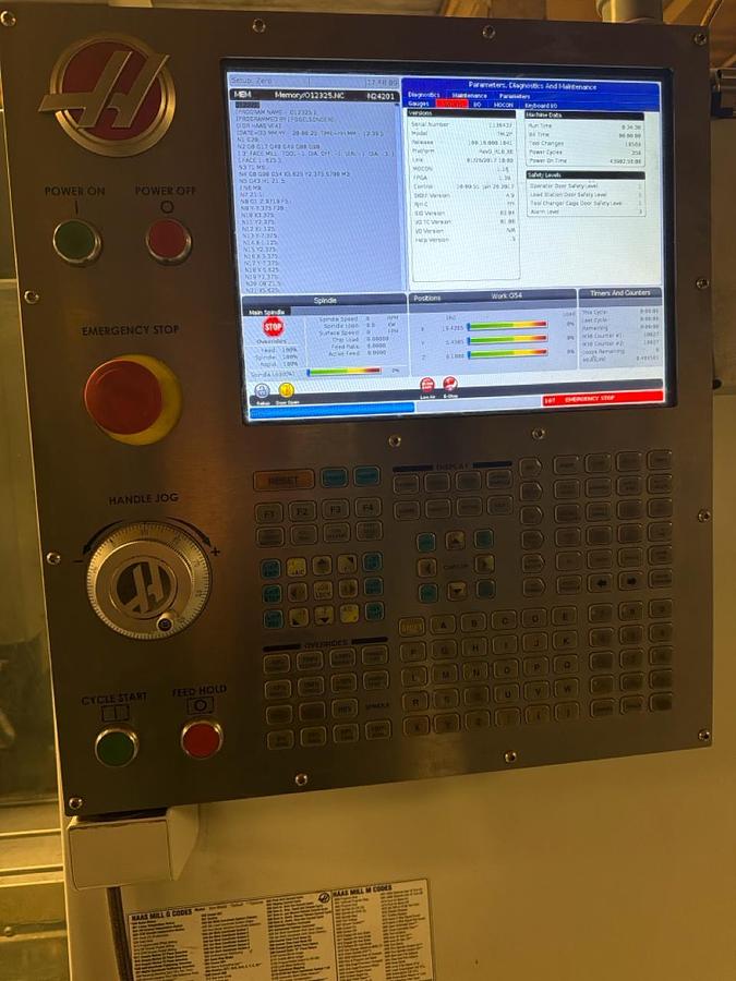 Used 2017 HAAS TM-2P CNC Vertical Machining Center