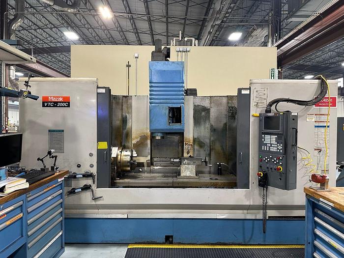 Used 2000 MAZAK VTC-200C 4-Axis CNC Machining Center