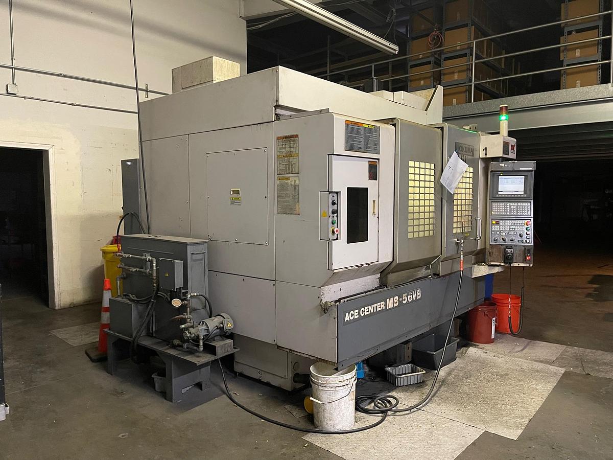 Used 2004 OKUMA Ace Center MB-56VB Cat-50 12,000 RPM CNC Vertical Machining Center