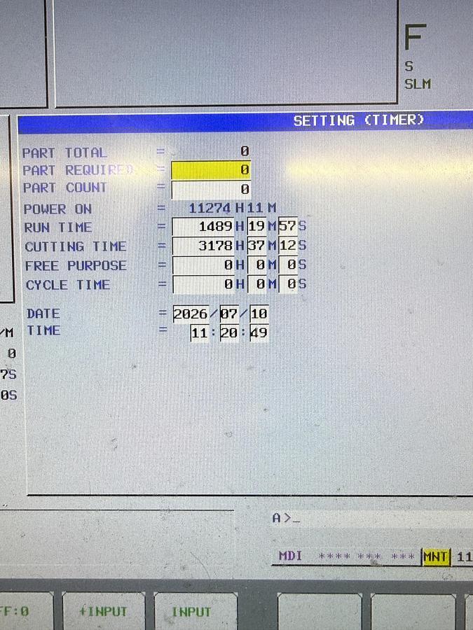 Used 2021 DOOSAN DVF 6500 5-Axis CNC Vertical Machining Center Only 1,446 Run Time Hours