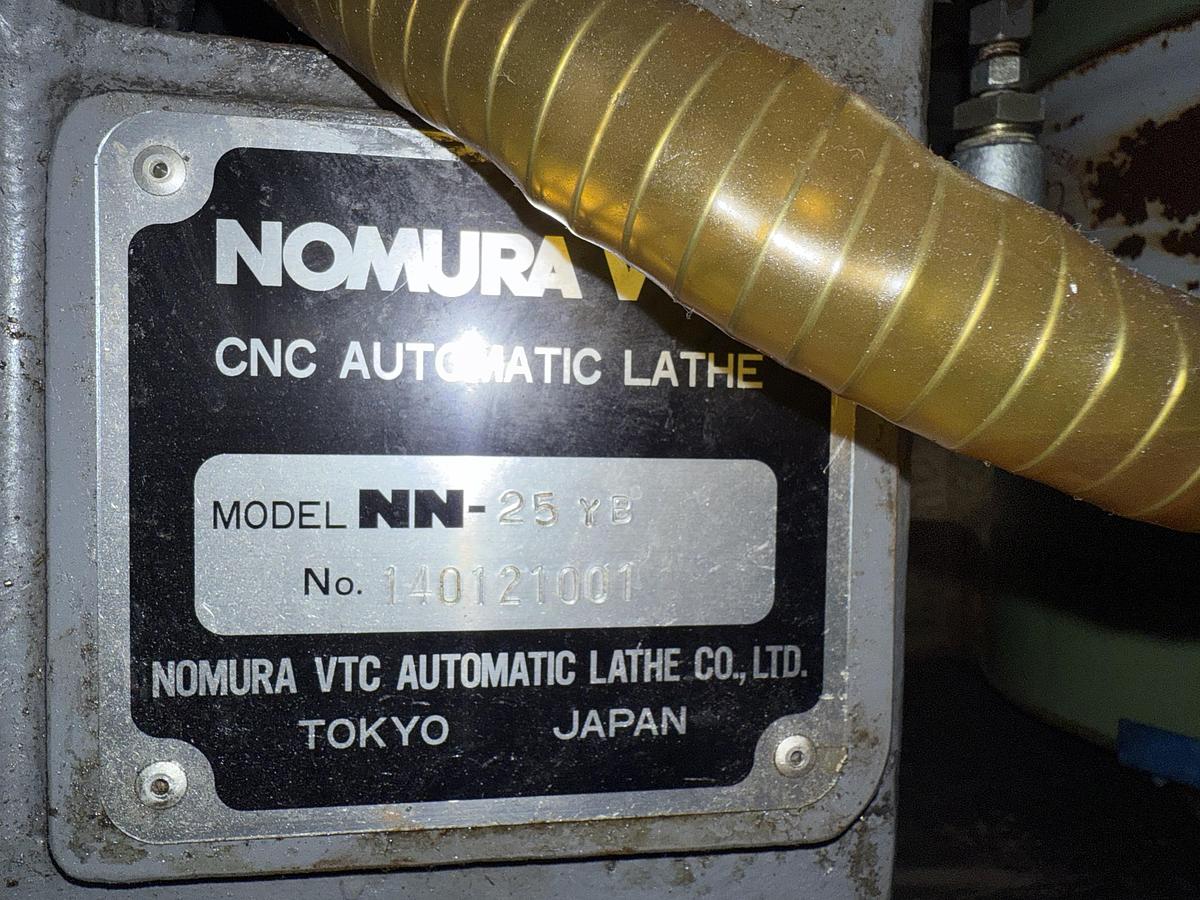 Used 2014 Nomura NN-25YB CNC Swiss Lathe with Bar Feeder
