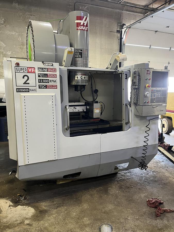 Used 2009 HAAS VF-2SSYT 4-Axis 12,000 RPM CNC Vertical Machining Center
