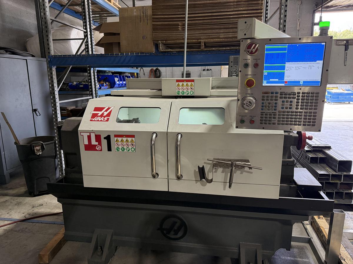 Used 2016 HAAS TL-1 CNC Lathe 10" Chuck A2-6 2,000 RPM Tailstock