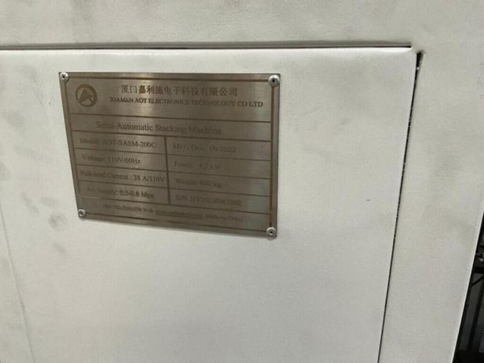 Used 2022 AOT SASM-200C High-Accuracy Semi Automatic Stacking Machine
