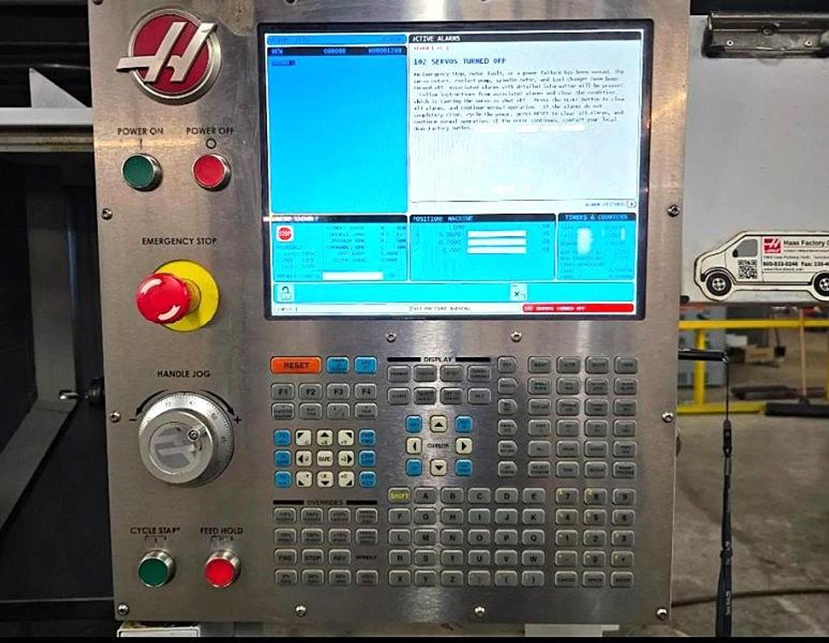 Used 2015 HAAS ST-10 CNC Lathe with 6,000 rpm Live Tooling Tool Pre-Setter