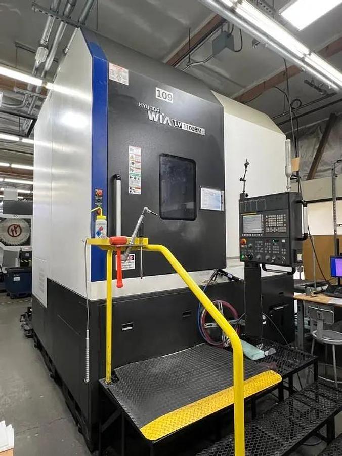 Used 2018 HYUNDAI WIA 1100RM CNC VERTICAL BORING MILL WITH MILLING