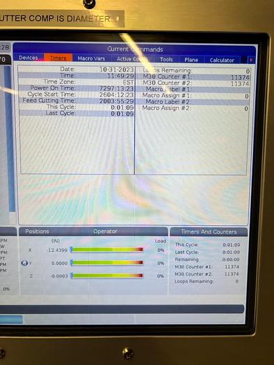 Used 2020 HAAS VF-2 4-Axis CNC Vertical Machining Center ***Low Hours***