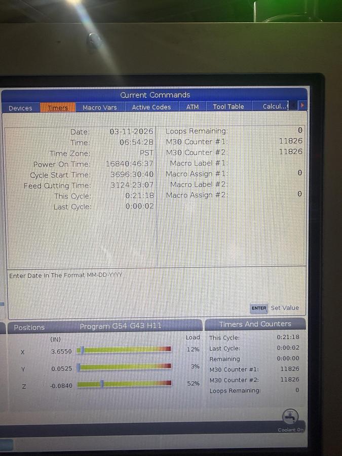 Used 2019 HAAS VF-6 Cat-50 4-Axis CNC Vertical Machining Center