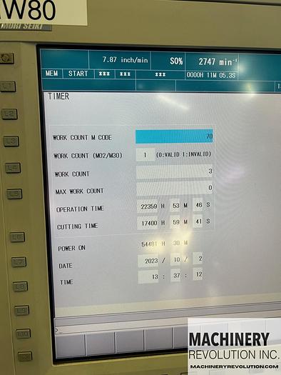 Used 2012 Mori Seiki NMV 5000 DCG 5-Axis CNC Vertical Machining Center with 8 Pallet Pool / C-Axis Turning / 181 Tools / TSC