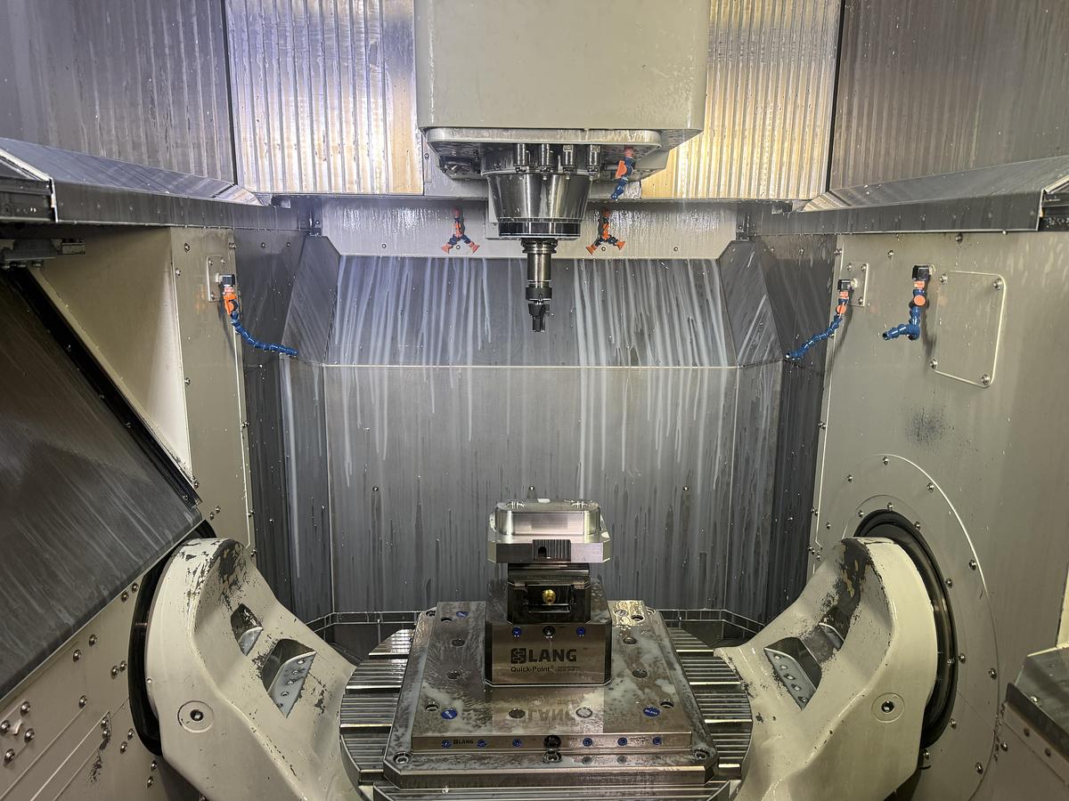Used 2021 DOOSAN DVF 6500 5-Axis CNC Vertical Machining Center Only 1,446 Run Time Hours