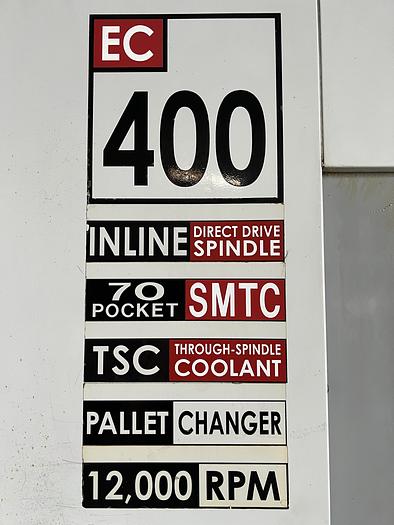 Used 2008 HAAS EC-400 4-Axis CNC Horizontal Machining Center With 6 Pallet Pool