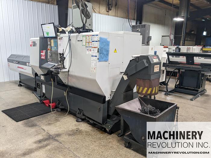 Used 2011 HAAS DS-30Y CNC Turning Center With Live Tooling Dual Spindle Bar Feeder