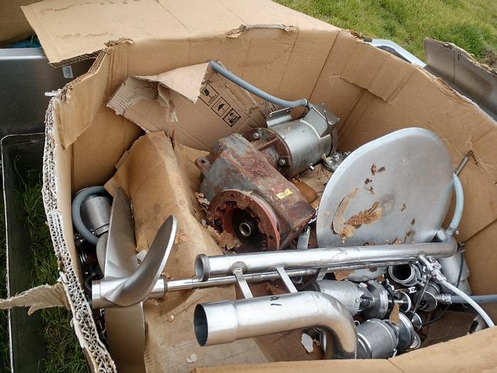 Used Tank, 10,000 Gallon, S/st, Jkt, Agit, DCI, Silo #C744332