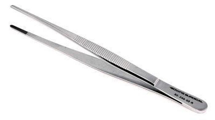 Used Forceps Tissue Dissecting Standard Point Plain 178mm (7in) AESCULAP BE-245-02-R