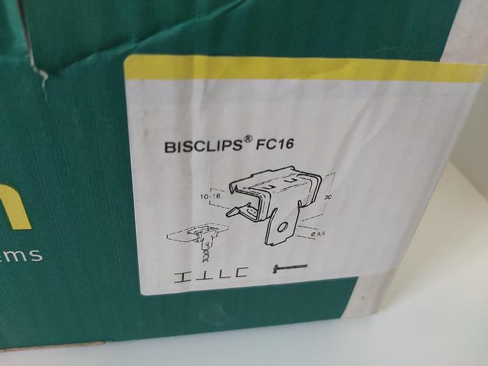 25 Stück Trägerklammern, Bisclips FC16, Walraven neuwertig