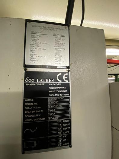 Used 1999 Colchester Combi 4000 Manual/CNC Lathe