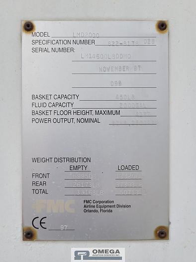 Used 1997 FMC LMD2000 Aircraft Deicer (2,000 total gallon tank cap)