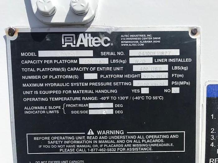 Used 2011 Ford F550 Altec AT37-G 42ft Bucket Truck - C23099