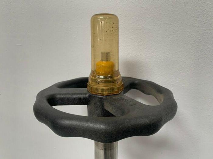 Used ITT PURE-FLO 3-316L-RA15MAX-CWP150 Diaphragm Valve w/ 3" OD Sanitary Fittings