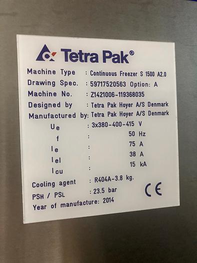 Used 2014 Tetra Pak S1500 Continuous Freezer