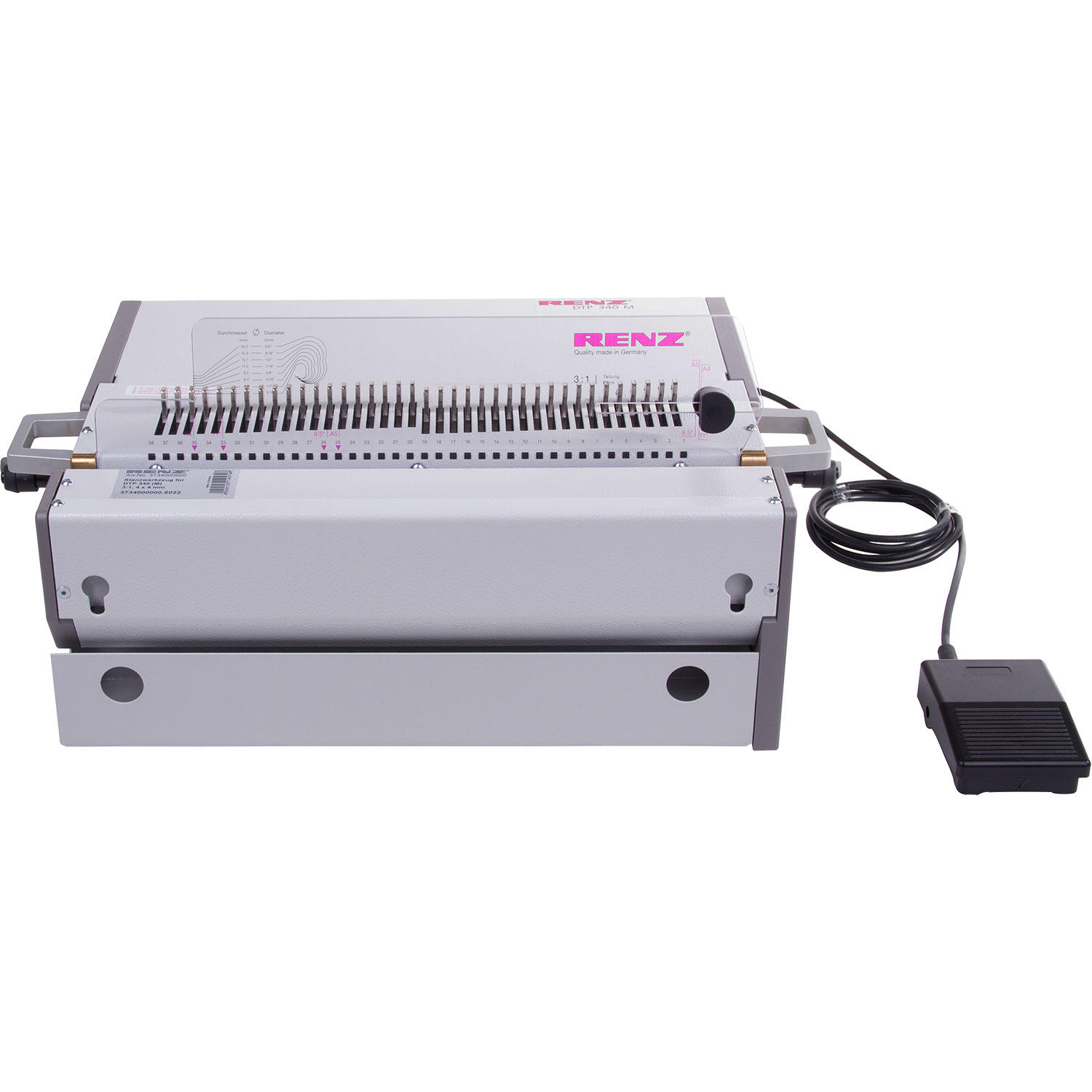 Renz DTP 340M Heavy Duty Desktop Binding Punch Machine