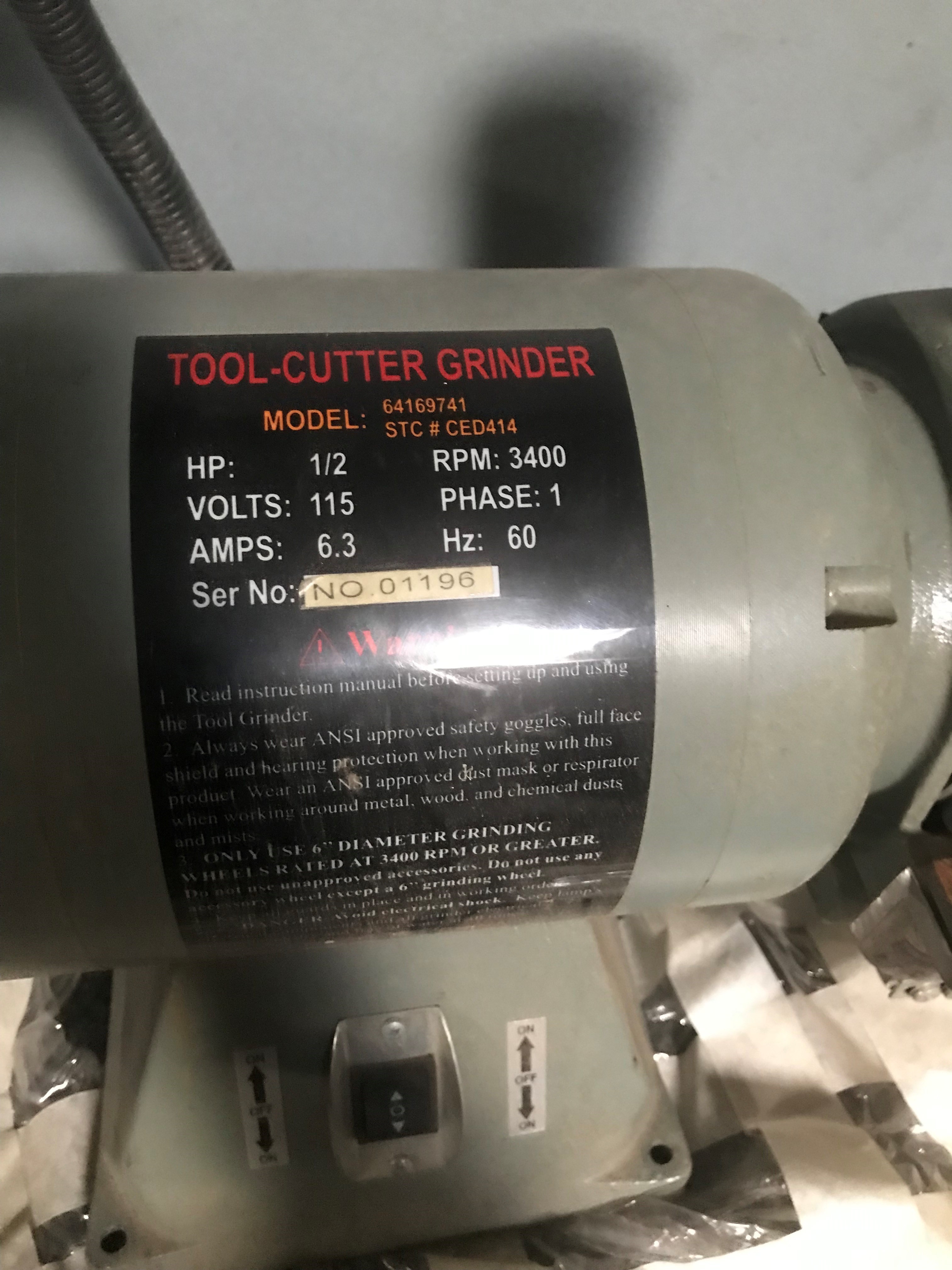 Used Rutland 64169741 Carbide Tool Bench Grinder 6" 6439 1 for Sale