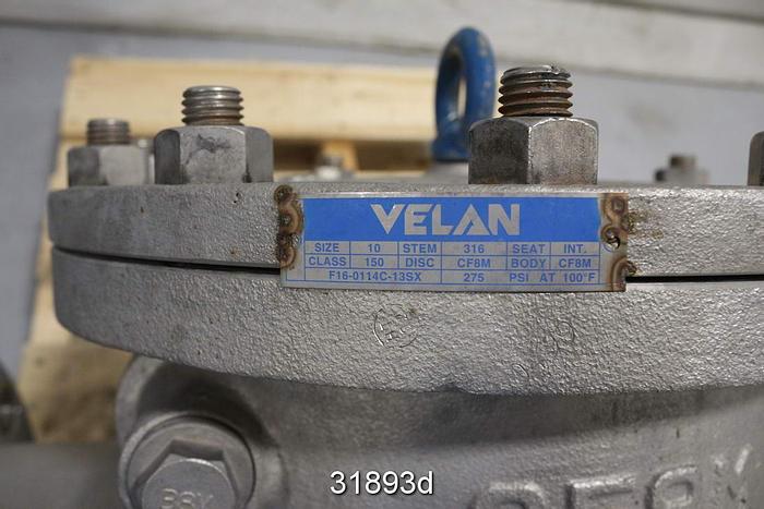 Used Velan F16-0114C13SX 10" Swing Check Valve #31893