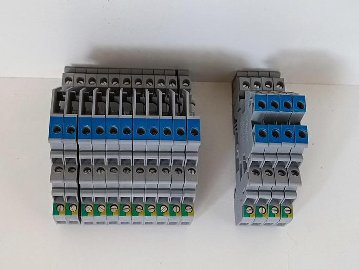15 Stück Dreistockklemme, PIK 4-PE/L/NT + PE/L/L, Phönix neu
