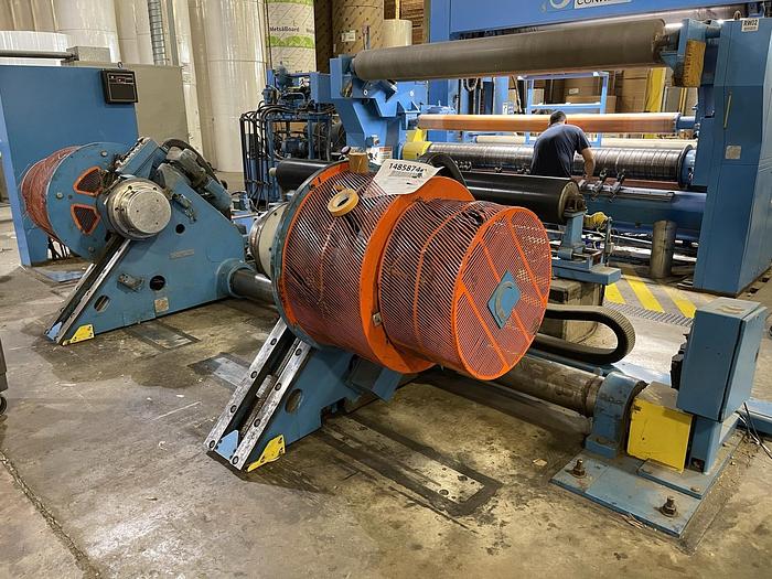 Used 110" (2800mm) JAGENBERG CONWIND II TWO DRUM SLITTER REWINDER 60" DIAMETER