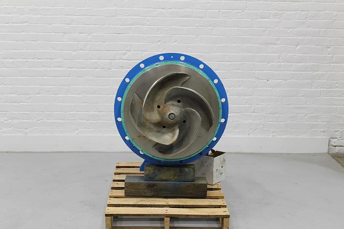 Used Goulds 3175 Pump Power End, 4-Vane 19.5" Dia. Stainless Steel Impeller #43922