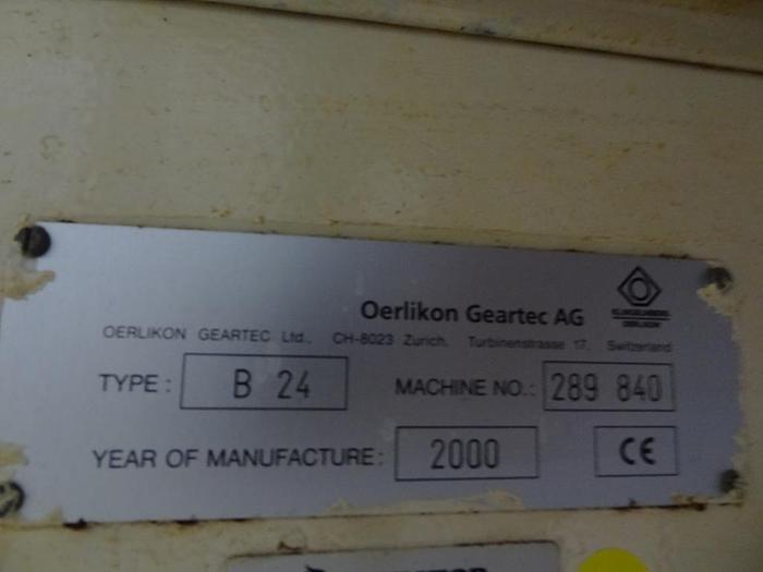 Used 2000 OERLIKON B24 CNC BLADE GRINDER